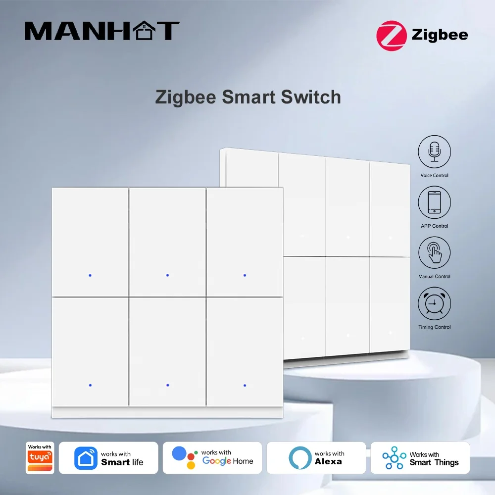 manhot-zigbee-wall-light-switch-6-8-gang-push-button-physical-switch-remote-control-works-with-tuya-alexa-google-home-100-240v