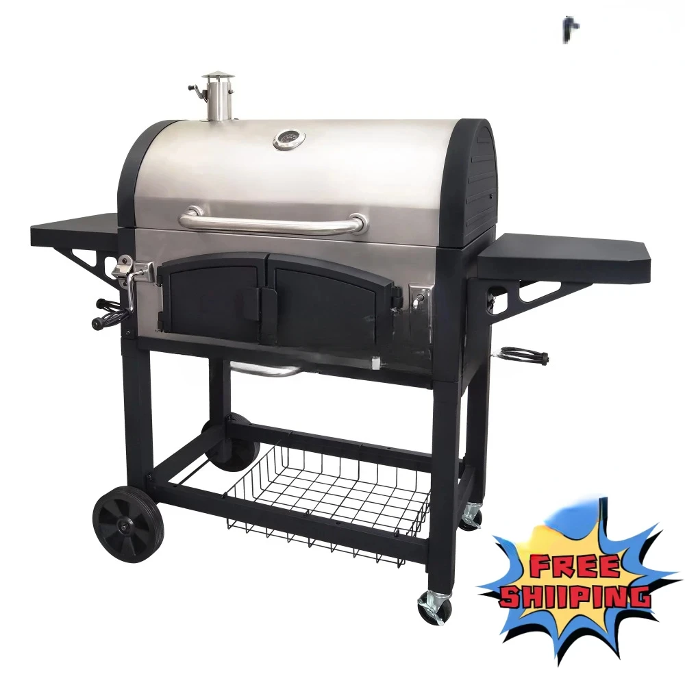 

for DGN576SNC-D Dual Chamber Stainless Steel Charcoal BBQ Grill