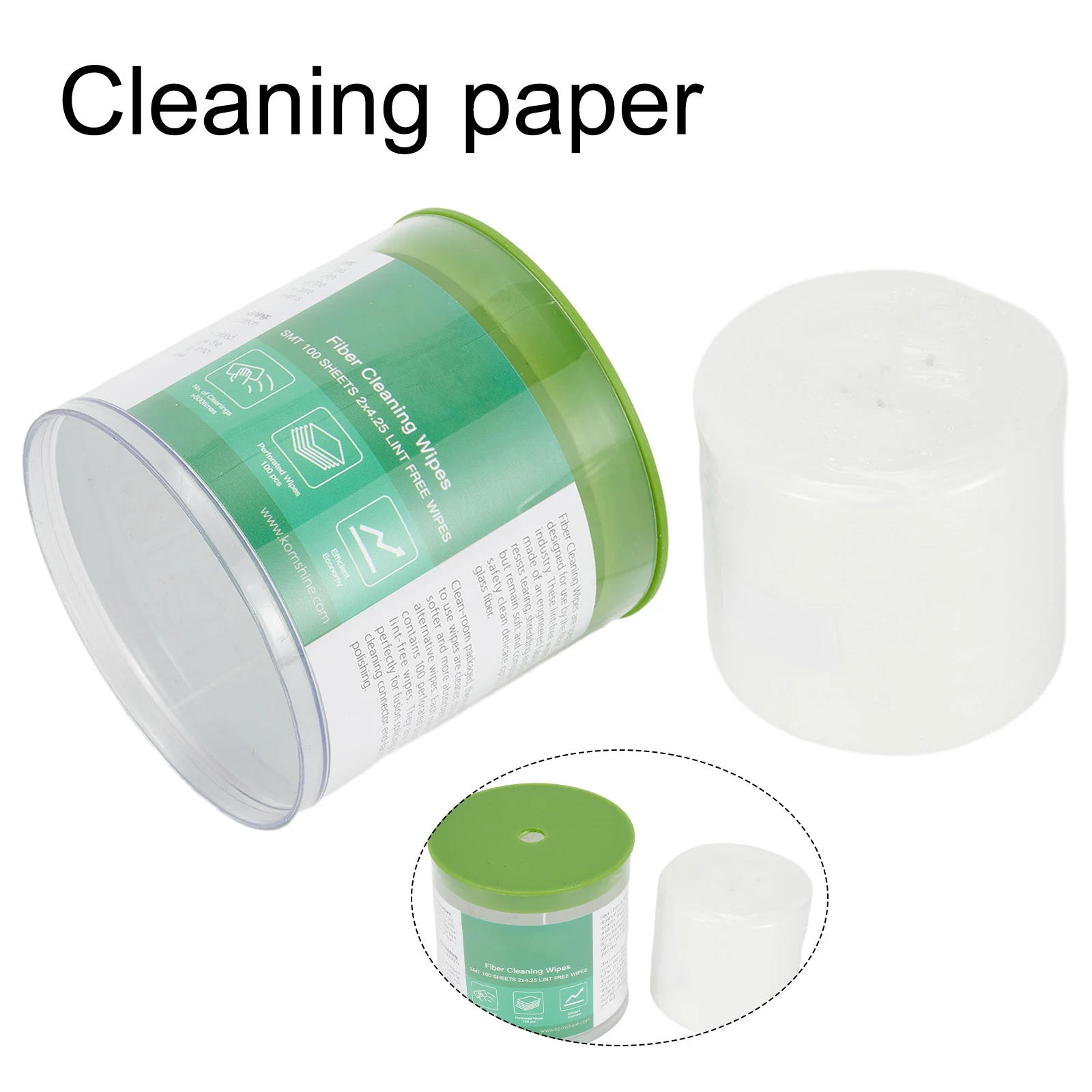 1pcs Fiber Cleaning Paper 100 Knots 70x70mm Lint-free Wipe Fiber Cleaning Wipes Machine Instrument Bare Fiber Cleaning Products