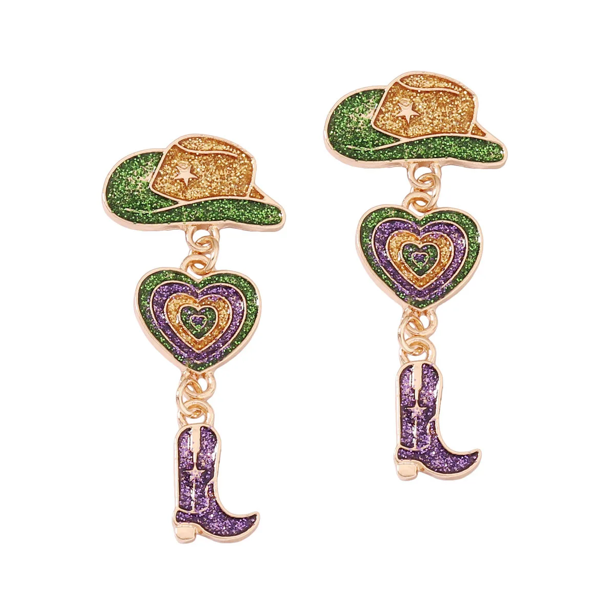 أحذية نسائية على الموضة وقبعات أقراط متدلية ، السنة الجديدة ، 2024