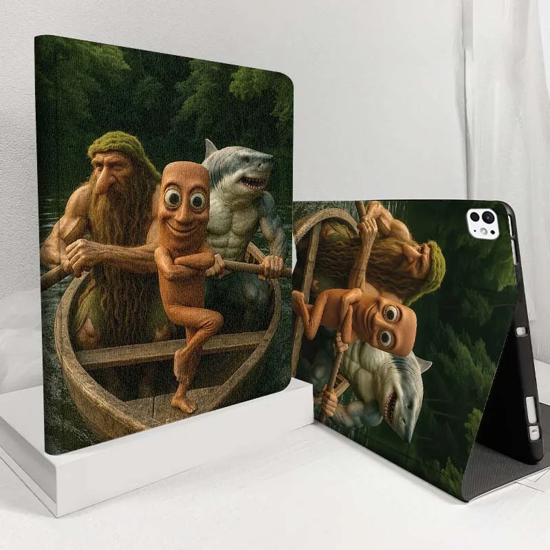 

Wooden man zombie For iPad Pro Air 5 4 3 13 11 8 7 6 5 10th 7th 6th 10.5 12.9 10.9 Tablet Case