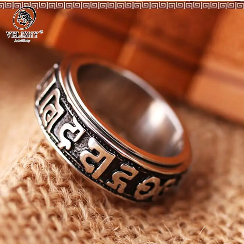 Tibetan Rotating Blessing Ring, Never Fade Can Rotate Power Lucky \