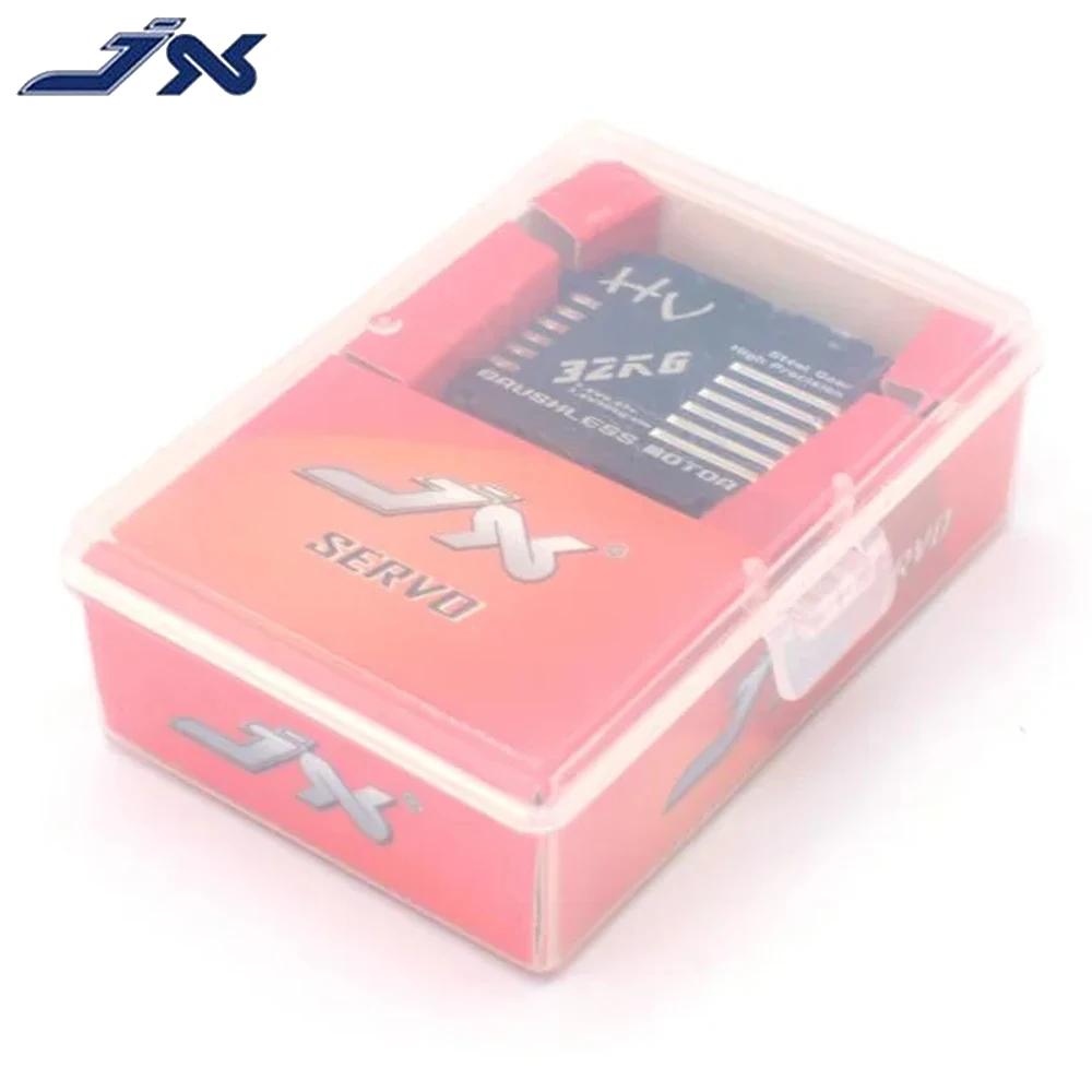 JX BLS-HV7132MG 6-7.4V 32KG HV Metal Gear Brushless Digital Servo CNC Aluminum For 1/5 RC Car Truck Robot Airplane Drone Access