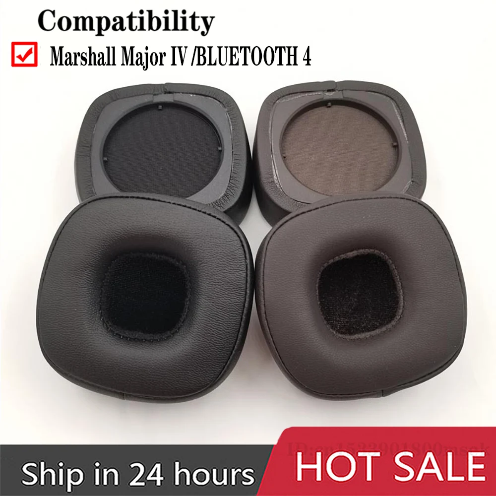 Pair Of Earpads For Marshall Major IV Bluetooth Headphone Ear Pads Cushions For Major 4 Soft Protein Leather Memory Foam Sponge