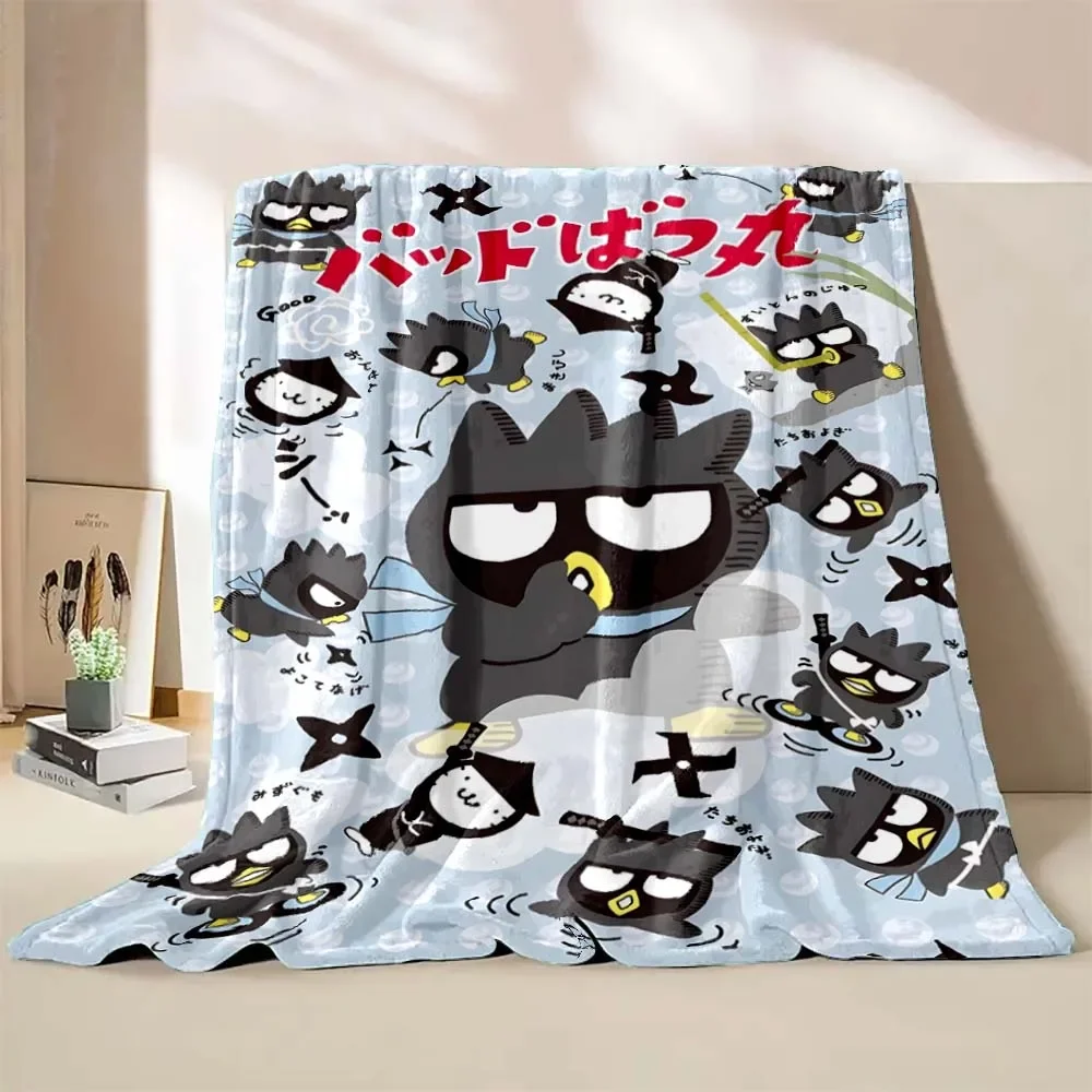 Japanese  Bad Badtz Maru Blanket Soft Fluffy Children Adult Plush Season Quilt Girl Kids Bedspread Throw Blanket for Sofa Bed