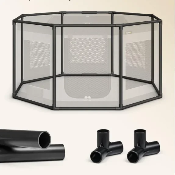 Octagonal fence pet kennel cat litter pet delivery room summer breathable pet cage