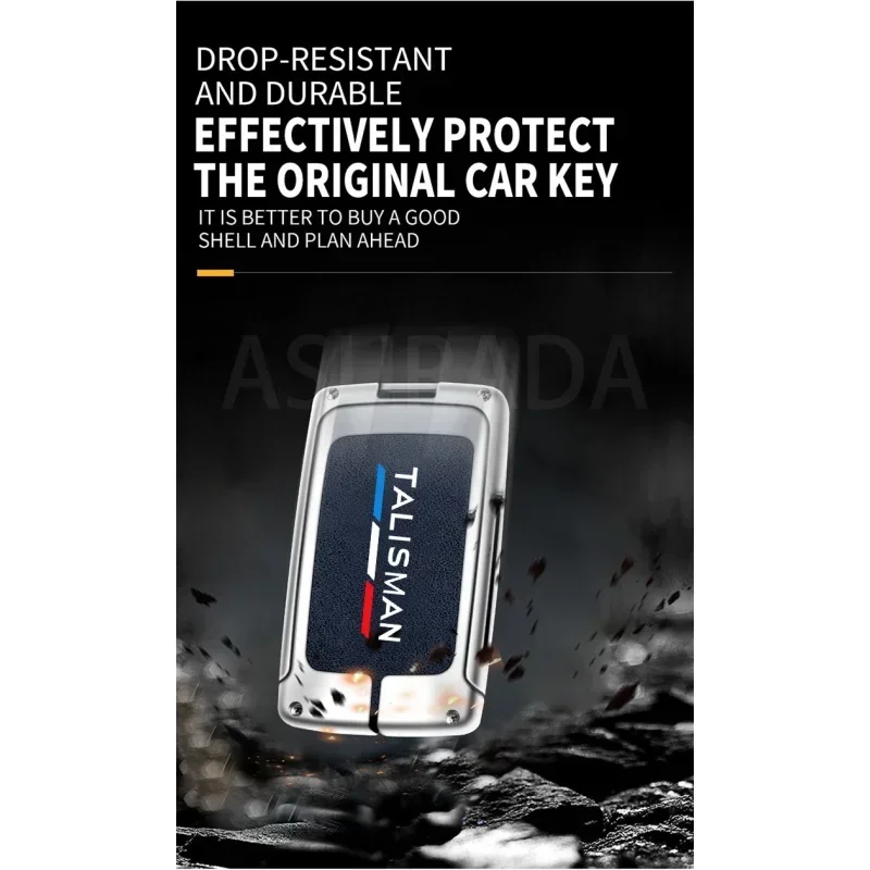 Auto TPU Zinc Alloy Key Case Bag For Renault Talisman Logo Car Key Chain Car Metal Key Shell Interior Car Decoration Accessories view 5
