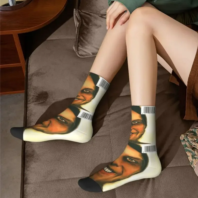 Novelty Mens Aphex Twin Novelty Street Style Socks Unisex Comfortable Warm 3D Printing Electronic Music Artist Crew Socks