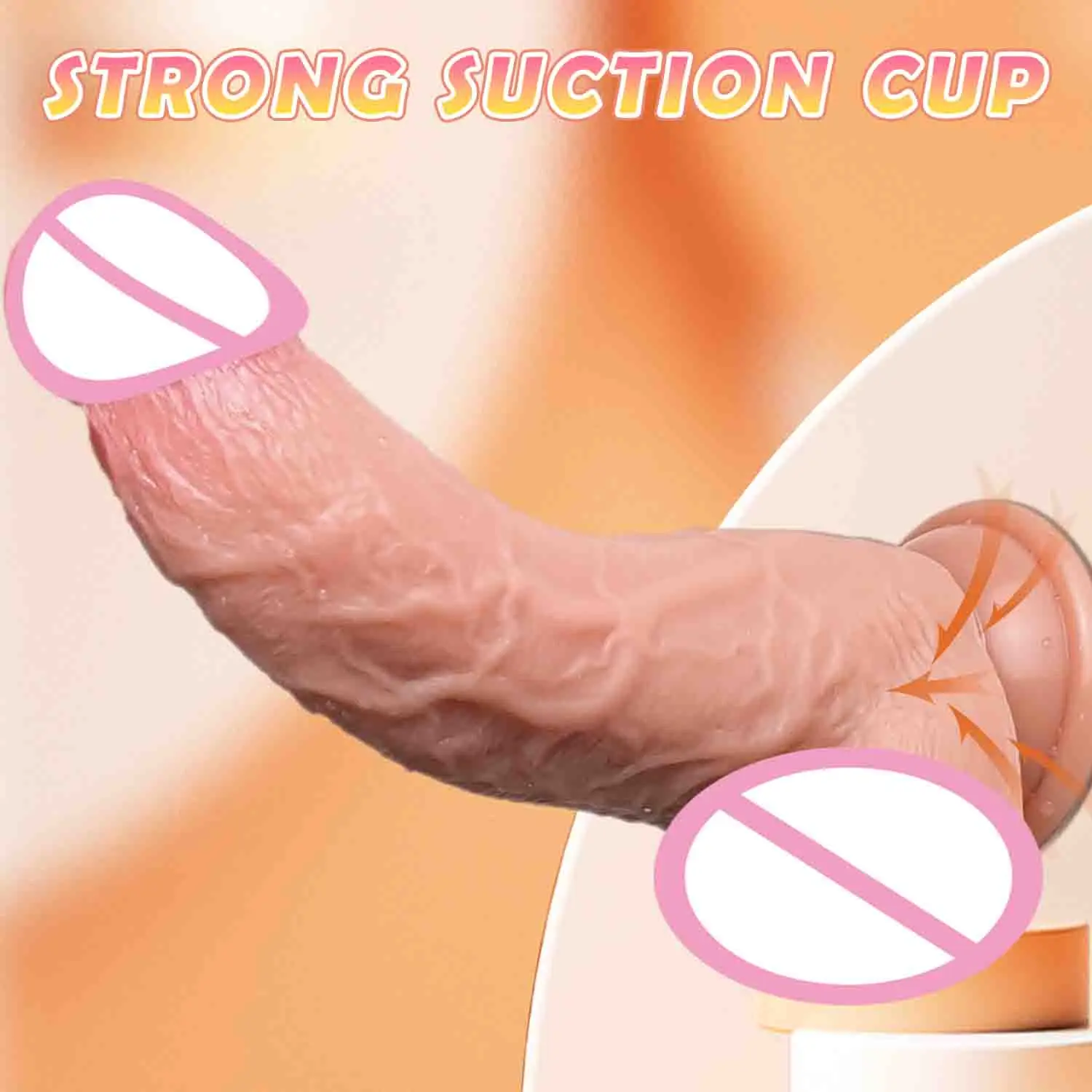 

Realistic Dildo with Suction Cups Curved Shaft Touching G-spot Big Penis Anal Plug Masturbation Vagina Sex Toys For Women Gay