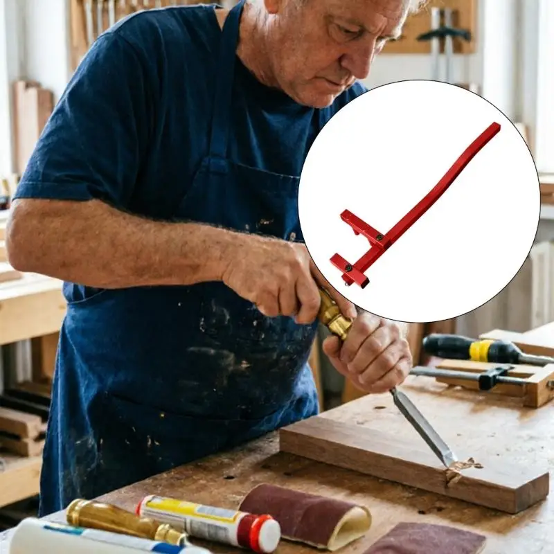 Starkes Deckrichtwerkzeug für verzogene Holzbretter mit ergonomischem und zuverlässigem Verriegelungssystem D2RD – Detail 9