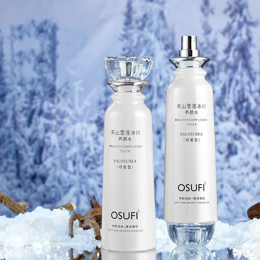 OSUFI Tianshan Snow Lotus Glacier Nourishing Water Spray Reduce Wrinkles Moisturizing Face Essence Skincare Facial Supplement