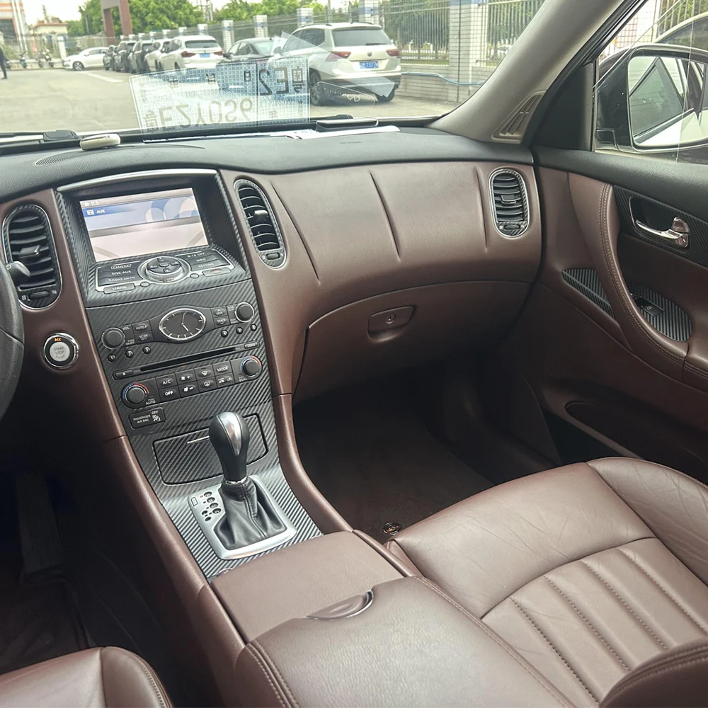 

Car-Styling 3D/5D Carbon Fiber Car Interior Center Console Color Change Molding Sticker Decals For Infiniti QX50/EX25 EX35 EX37