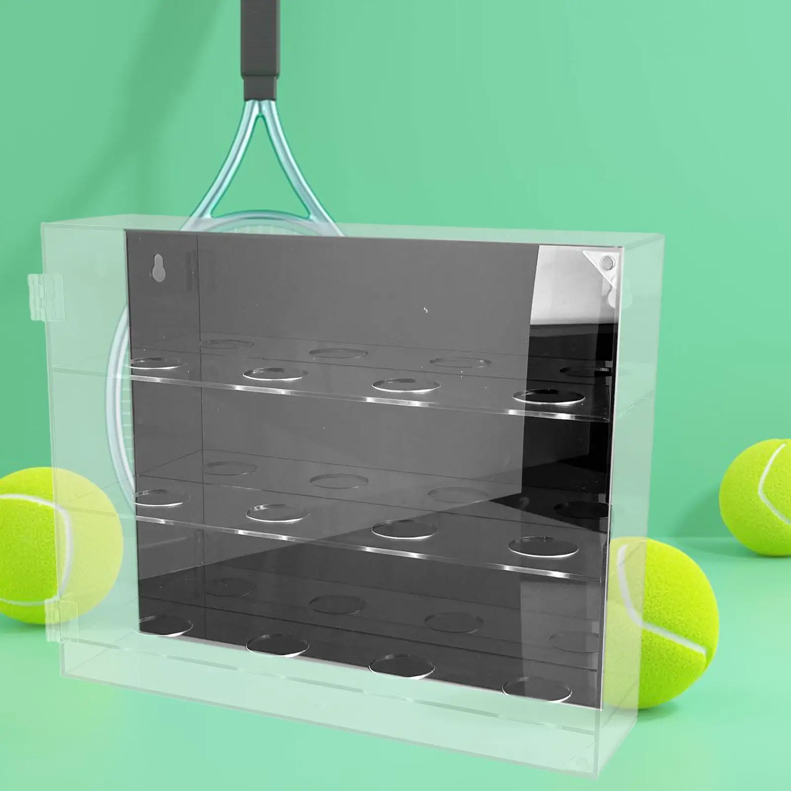 Baseball Display Case Baseball Storage Box Hold 12 Balls Acrylic Clear Tennis Ball Display Rack Baseball Holder for Autograph