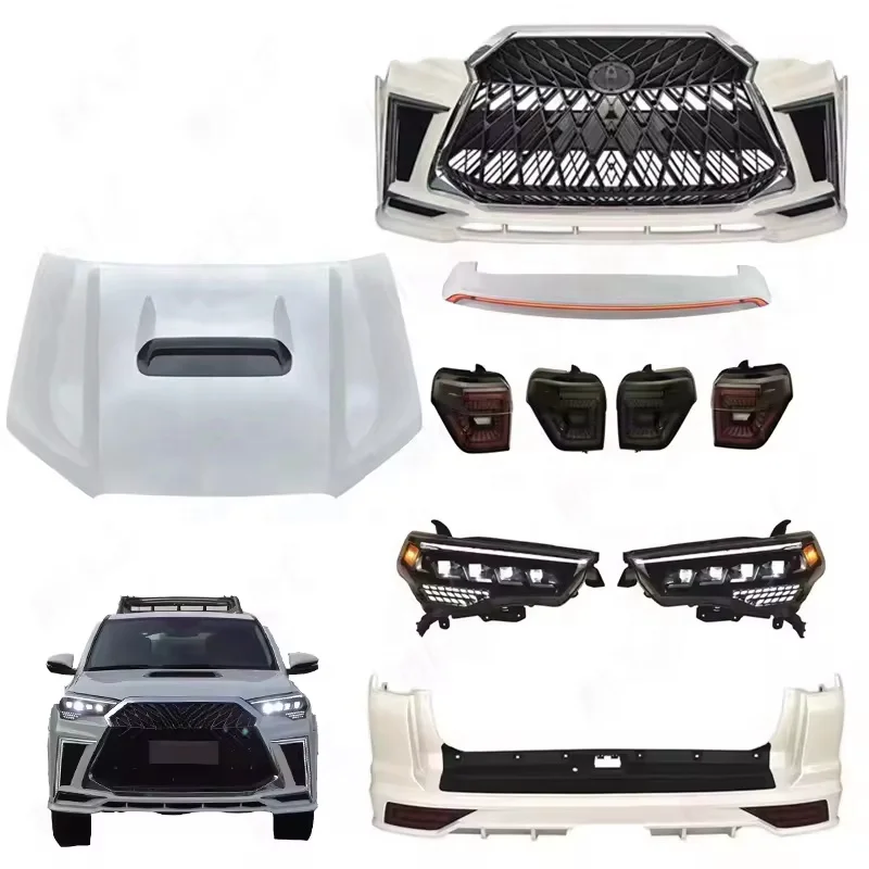 

Hot sale Top Quality Body Kit for 4 Runner PP Plastic Car Bumpers with Light 4 Runner Body Kit