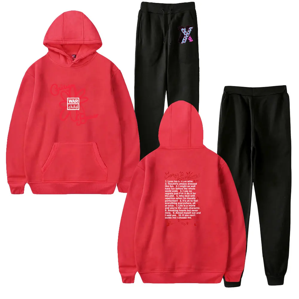 Caity Baser hip hop 2D Hoodies Sweatshirts+Recreational Sweatpants Sport Suit Men's and Women's Sets