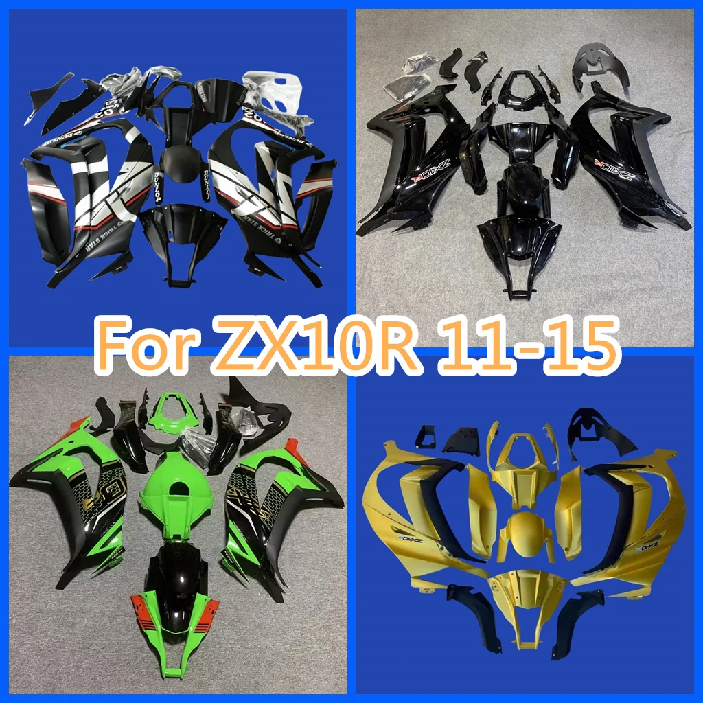 

100% литье под давлением для Kawasaki ZX-10R 11 12 13 14 15 2011 2012 2013 2014 2015 ZX10R, комплект обтекателей кузова, бесплатный заказ