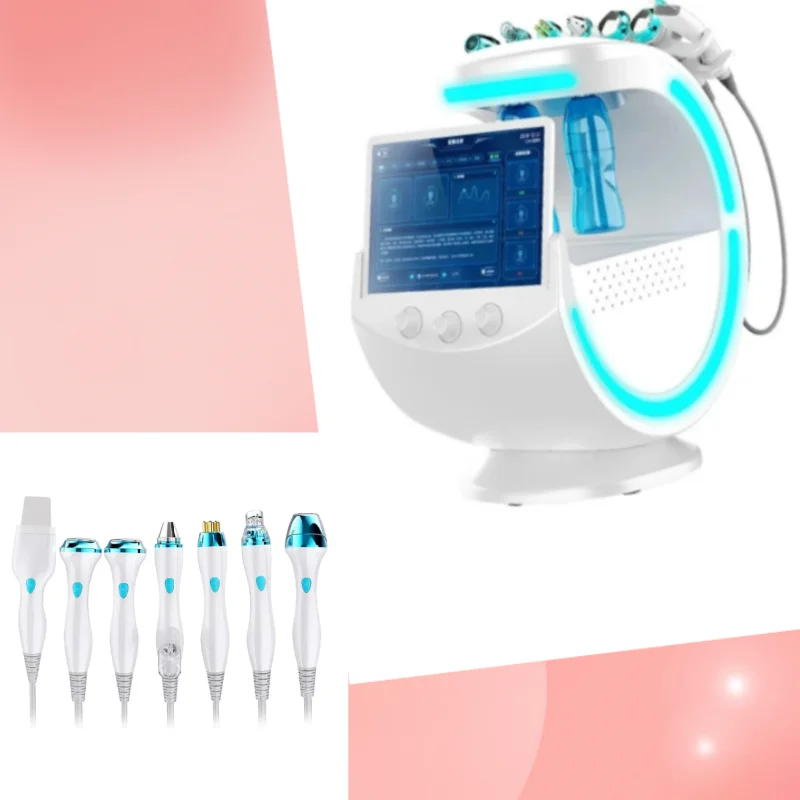 Ice Blue Hydrofacial Machine Skin Analyzer Professional 7 In 1 Hydra Dermabrasion Multi-function Facial Care