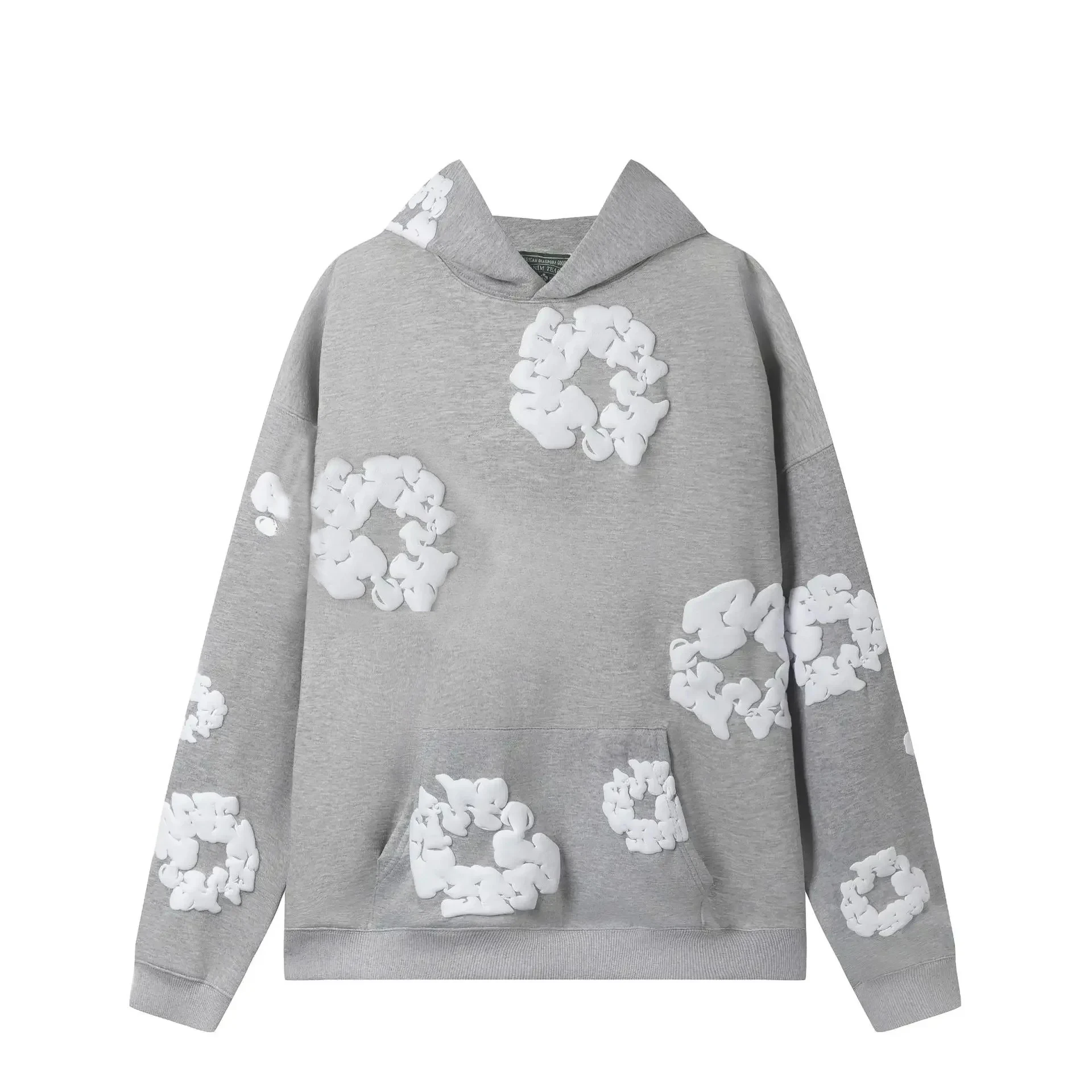 2024 Spring Autumn 3d Trendy Flower Pattern Hooded Sweatshirt Unisex Casual Loose Fit Sweatshirt Looose Clothing Sweatshirt Tops