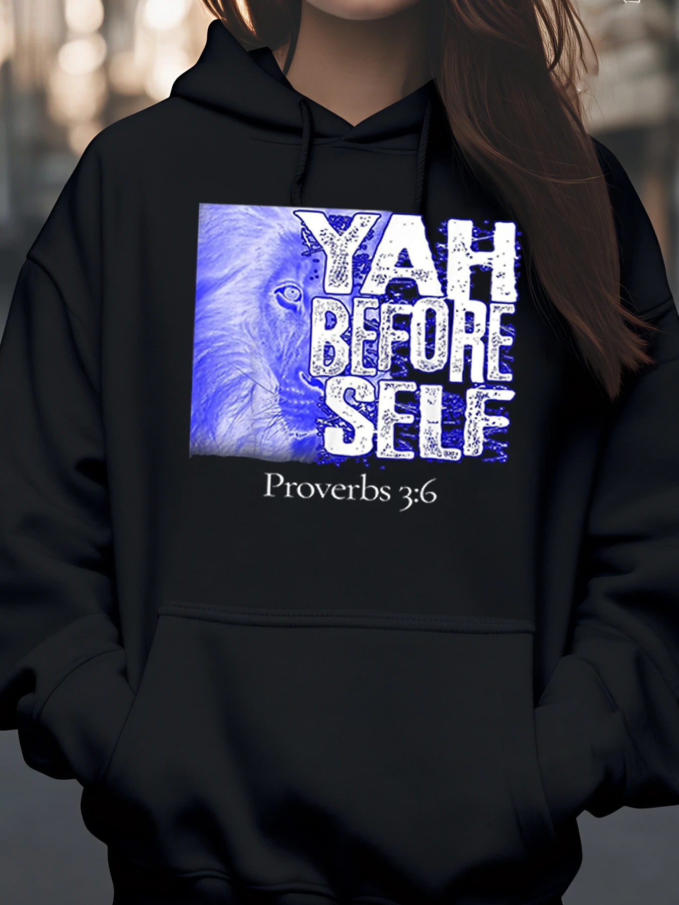 نعم قبل Self Proverbs 36 طباعة هوديي هدية الإيمان المسيحي للنساء والرجال ملابس يومية غير رسمية