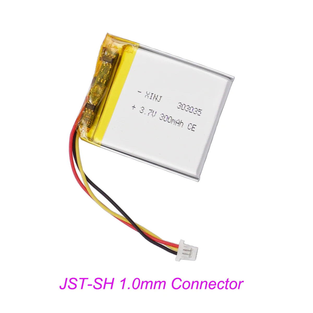 

3.7V 300mAh 1.11Wh Li-Polymer Replacement Li Lipo Rechargeable Battery JST 3Pin 1.0mm NTC Thermistor 303035 For GPS Camera LED