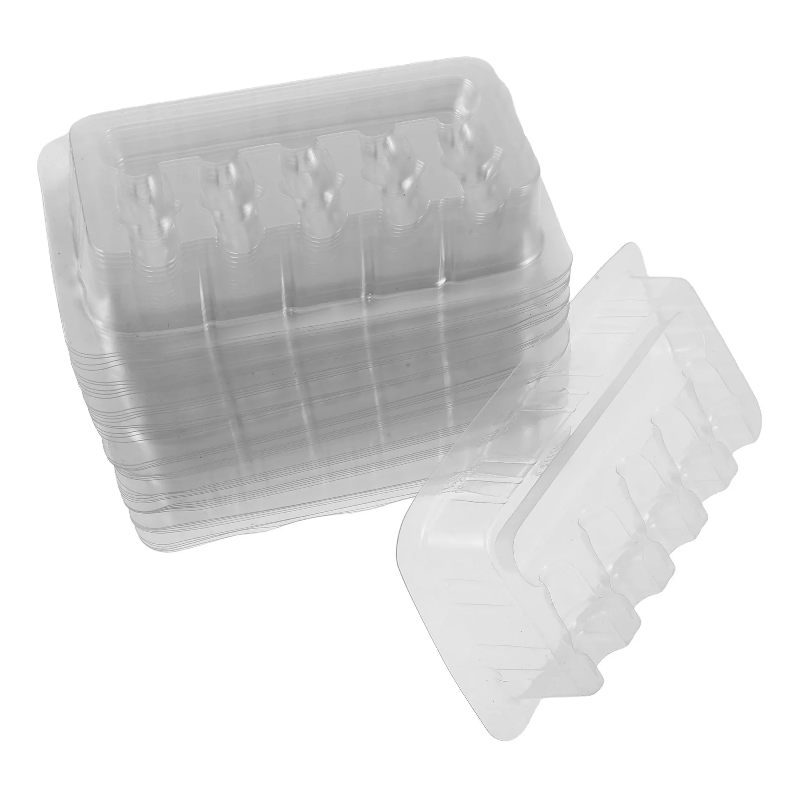 

100Pcs Single-Use Microblading Palette with Stable Ink Holder for Tattooing Disposable Plastic Pigment Tray Organizer Tool Kit