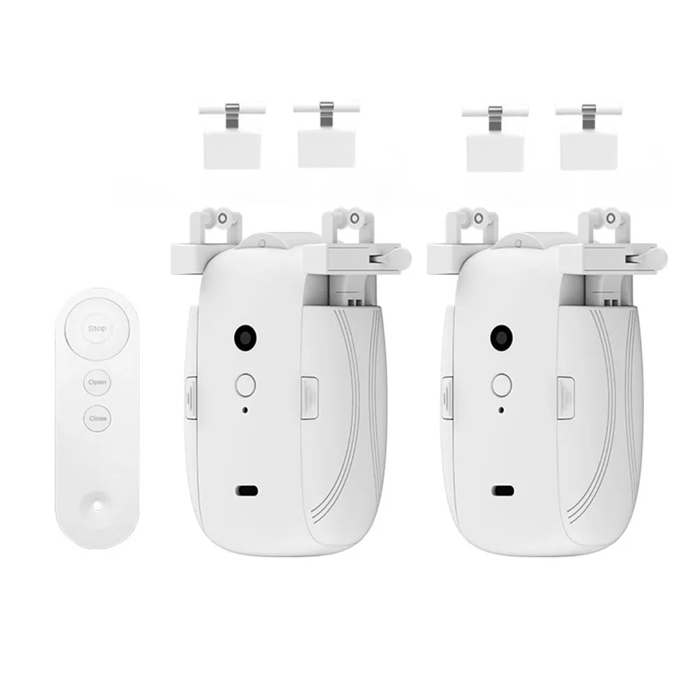 Ouvre-Rideau Électrique avec Télécommande, Commande existent, Silencieux, pour Maison Intelligente, en Plastique