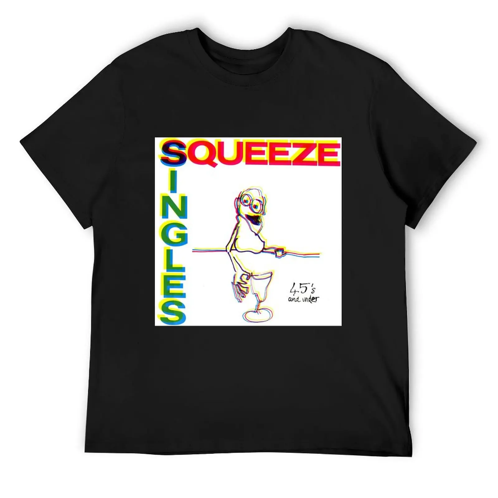 Squeeze singles 45s and under T-Shirt plus size clothes anime clothes animal prinfor boys Short sleeve tee mens white t shirts