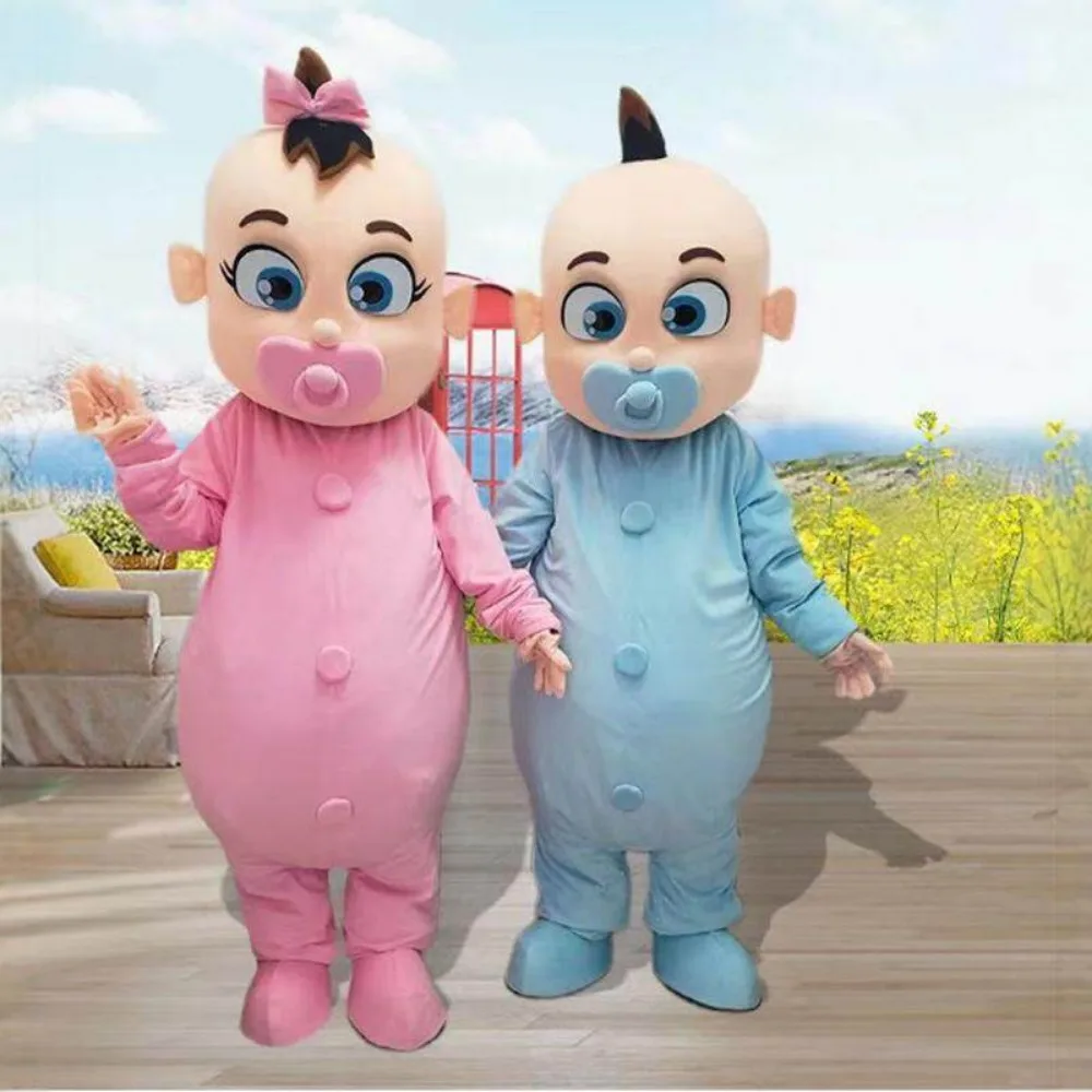 

Inflatable Baby Boy Girl Mascot Costume Adult Cartoon Character Outfit for Carnival Party Event No battery