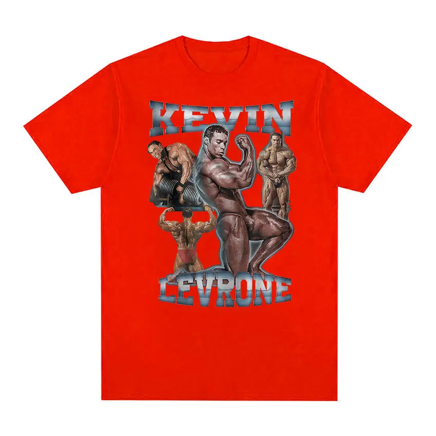 Kevin Levrone Gym Graphic T Shirt Maryland Muscle Machine Vintage Gothic T-shirts Men\'s 100% Cotton Oversized T-shirt Streetwear