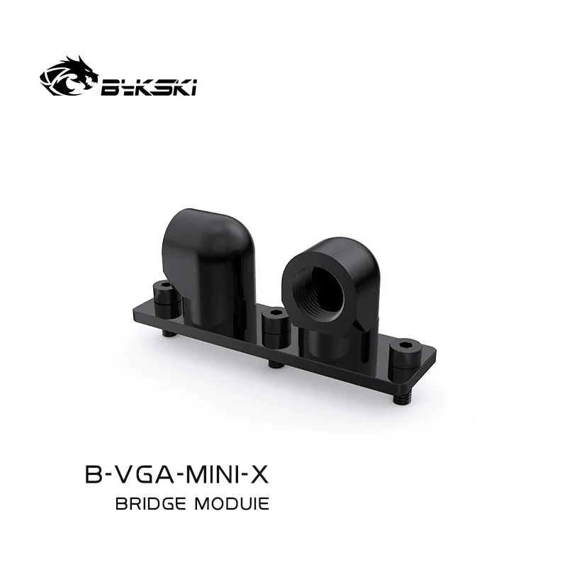BYKSKI G1/4' Dual 90 Degree Rotating Bridge Module Rotated 360 Degrees To Adapt Water Cooling Accessories Fittings B-VGA-MINI-X
