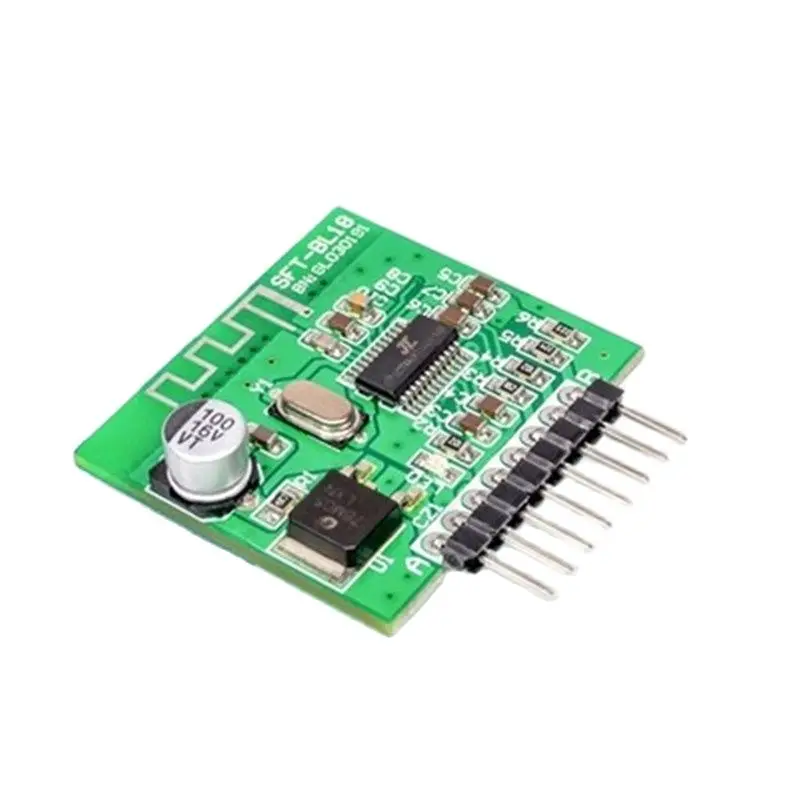 Remote Bluetooth decoding board module, mini audio receiver, wireless amplifier, speaker, checkout prompt playback