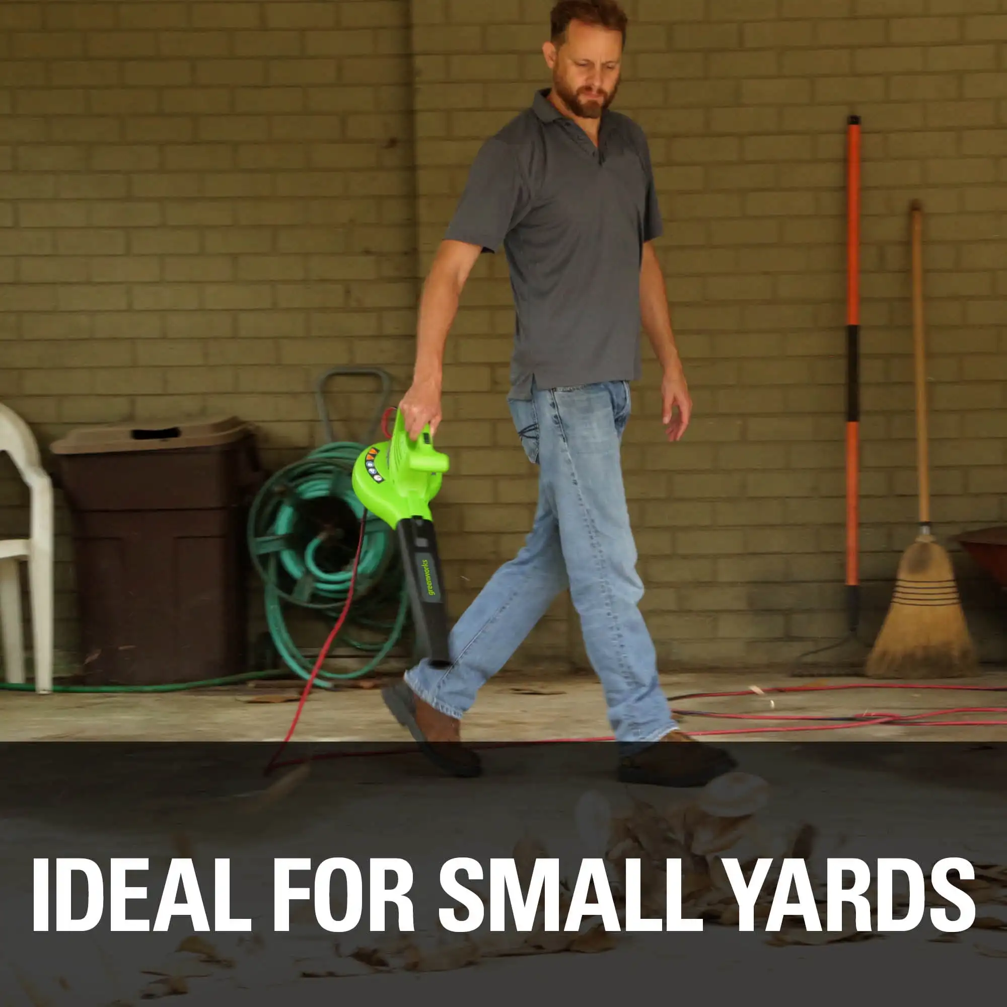 9 А (170 куб. футов/170 миль в час) проводной электрический вентилятор для листьев