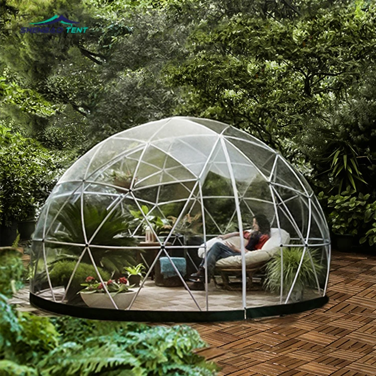 Mini Transparent PVC Geodesic Expo Dome Round Roof Tents on Sale for Party