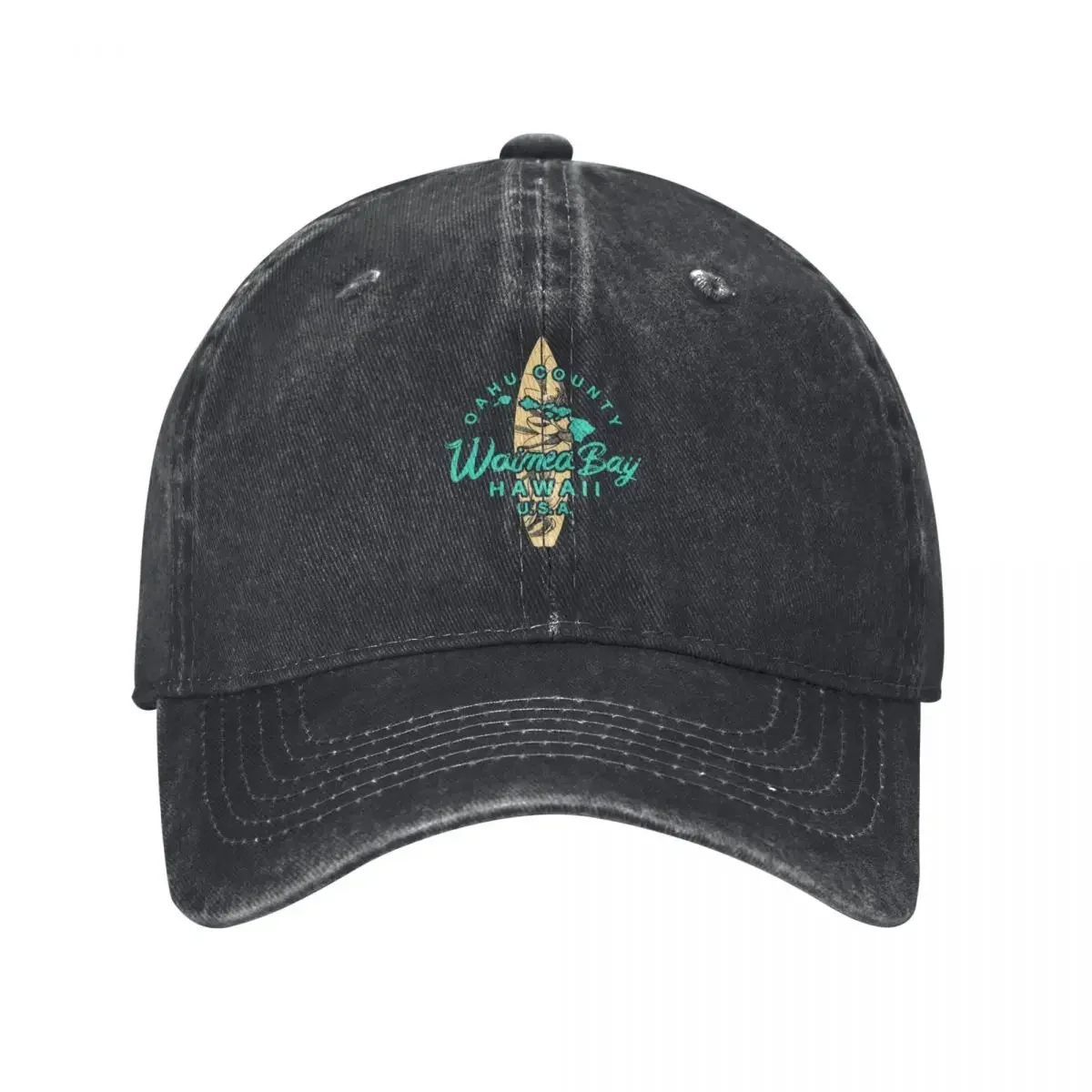 Gorra de béisbol de surf hawaiano de Waimea Bay, Oahu, Costa Norte de Hawái, estilo derby, ropa urbana, anime, para mujer, playa, outlet, para hombre