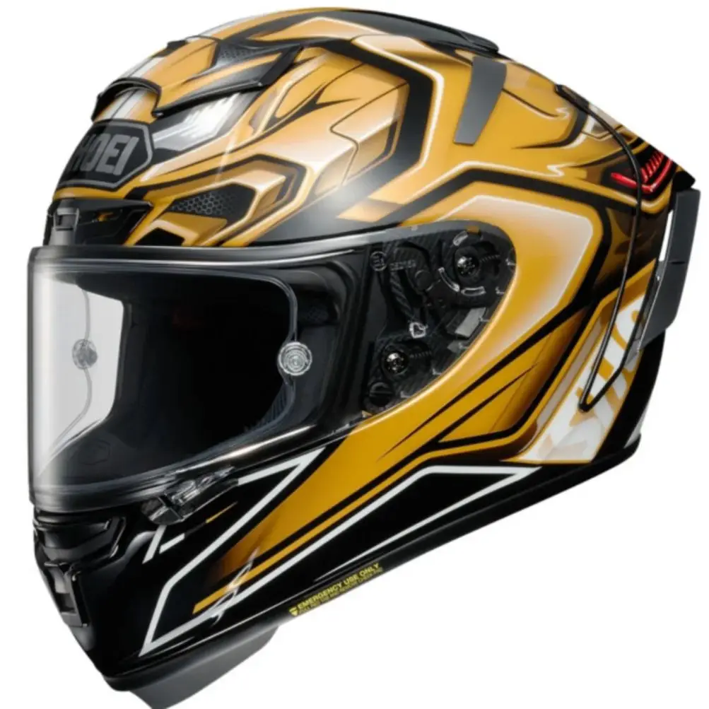 Full Face Motorcycle helmet X14  X-Spirit III AERODYNE gold  helmet Riding Motocross Racing Motobike Helmet