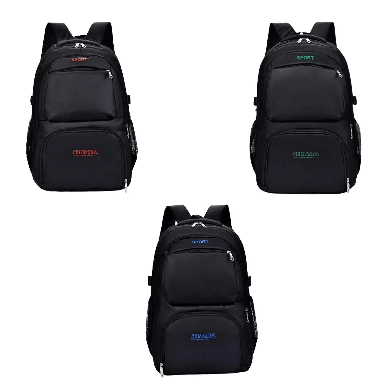 Travel Laptop Backpack Wear Resistant Adjustable Strap Nylon Multipurpose Business Trip College Backpack Business Work Bag