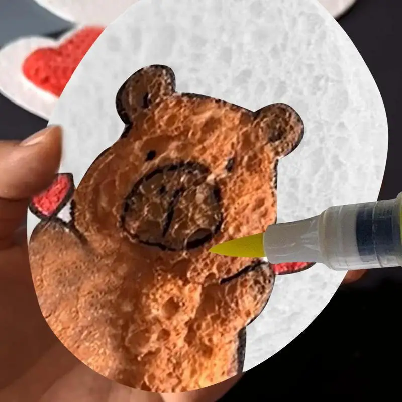 10pcs 거품 질감 그림 종이 3D 아트 드로잉 종이 흰색 거품 질감 공예 PuffyTexture 종이, 공예, 수공예품 거품