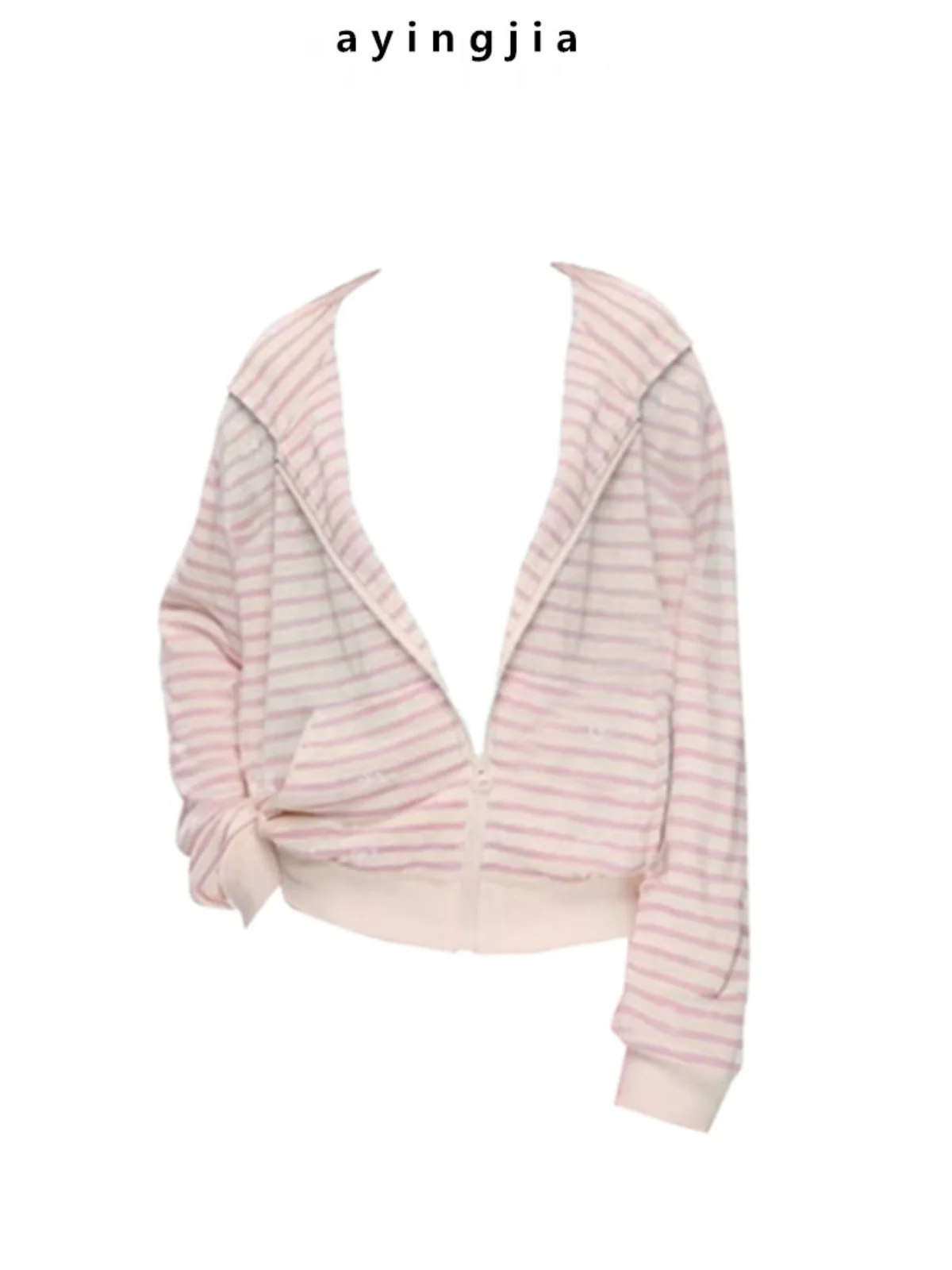 

Summer Striped Open Cardigan Knot Print Sunade Loose Casual Commute Jaet Long Sve ape plus Size