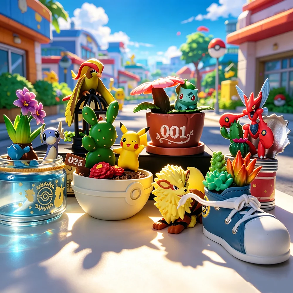 8-センチメートルアニメ-6-ピース-セットポケモンフィギュアアークネインドラゴンエアーブルバサウルピカチュウアクションフィギュア-pvc-像モデルコレクションおもちゃギフト