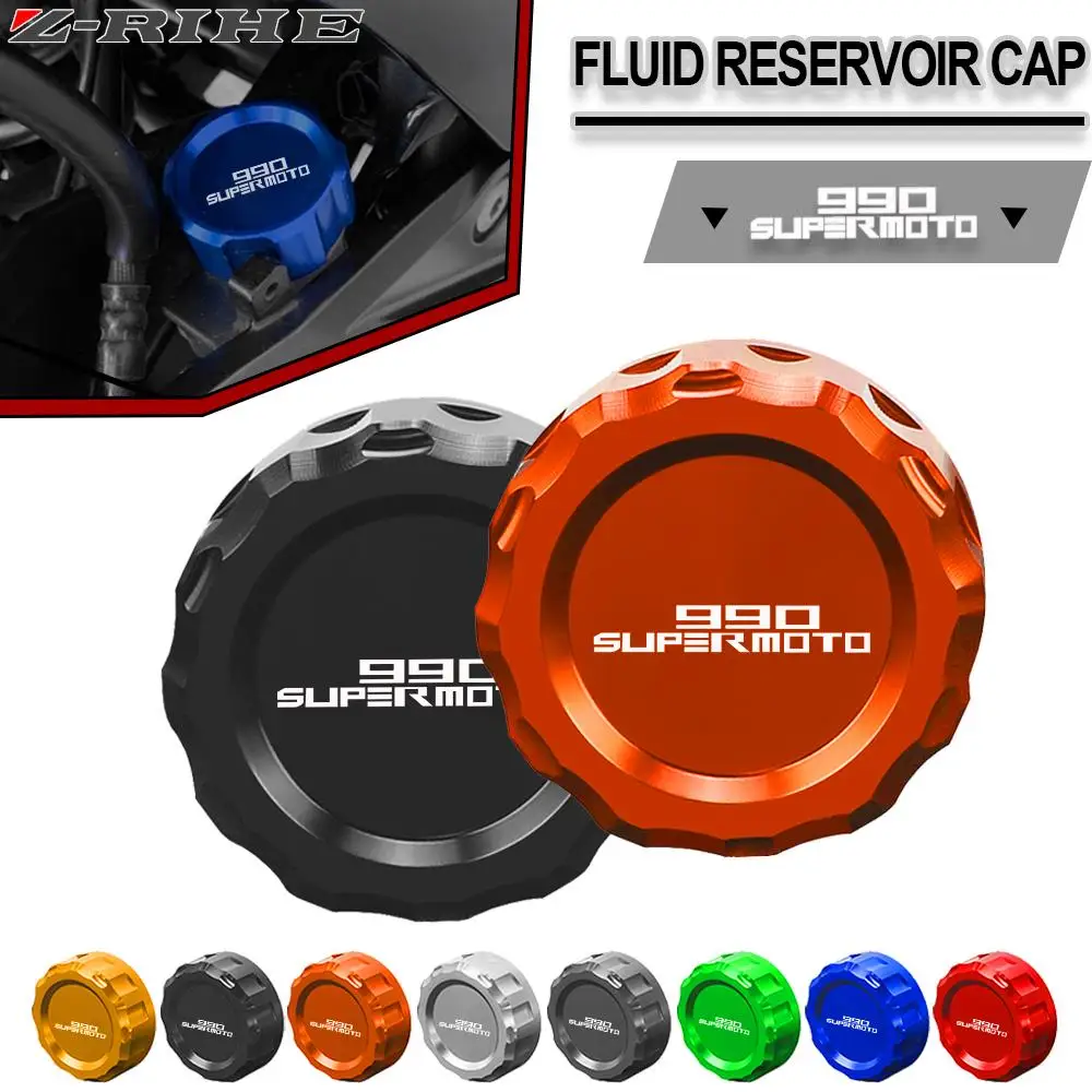 

For 990 Supermoto R 2005-2012 2006 2007 2008 2009 Motorcycle Accessories Rear brake Fluid Cylinder Master Reservoir Cover Cap
