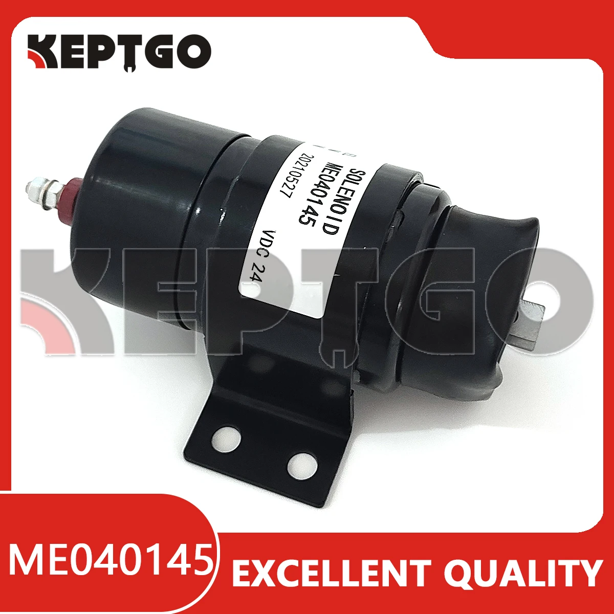 24V ME040145 Fuel Stop Shutdown Shut Off Flameout Solenoid ME040145 053400-0745 For Kato HD800 HD900 HD250 HD450 Excavator