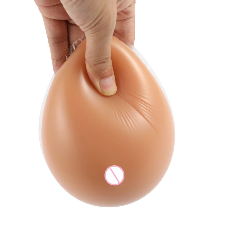 

IVITA 1 Pair No Areola Drawn Artificial Silicone Fake Boobs Mastectomy Silicone Realistic Prosthetic Fake Breasts Form for Woman