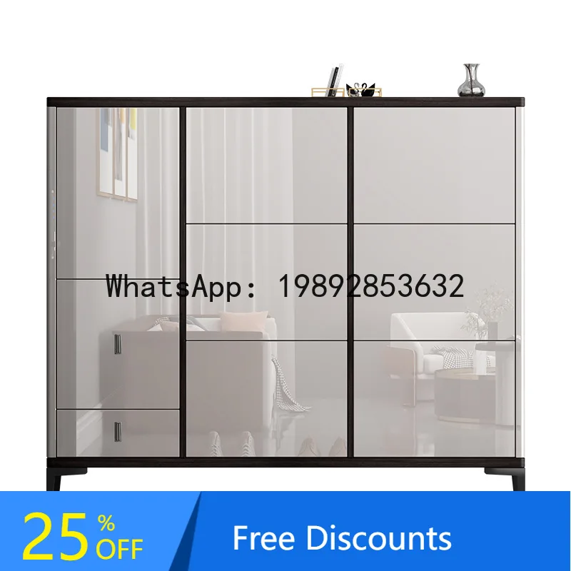 YFY Italian Style Ultra-Thin Shoe  for Home  , Large Capacity Flip Storage Cabinet, Light Luxury Storage Cabinet, Modern