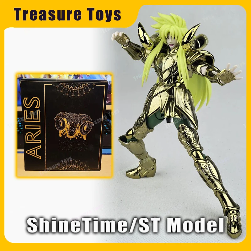 ShineTime/ST Model Saint Seiya Myth Cloth EX Aries Shion The Lost Canvas Knights Of The Zodiac Anime Action Figure Custom Gifts