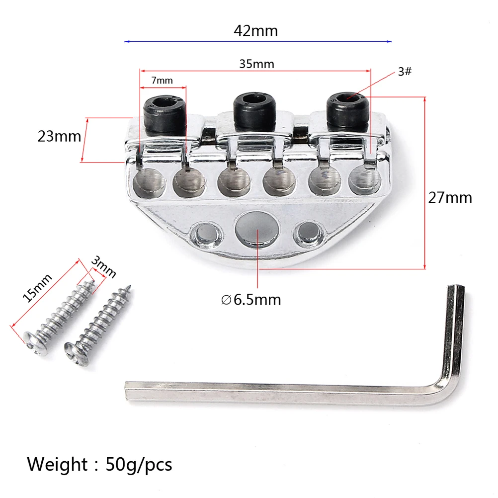 

Vibrato Metal Anti Corrosive Durable Guitar String Locking Part Replacement Kit Bridge Guitar String Locking Nut Accessories