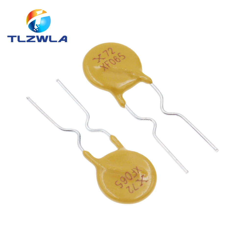 10 sztuk bezpiecznik resetowalny PPTC RXEF065 XF065 skok 5mm 72V 0,65A 650MA
