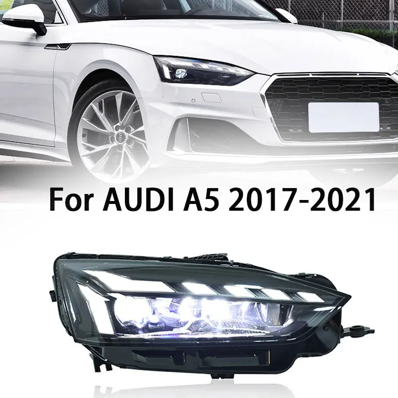 

Head Lamp for Audi A5 RS5 LED Headlight 2017-2021 Headlights A5 RS5 DRL Turn Signal High Beam Angel Eye Projector Lens