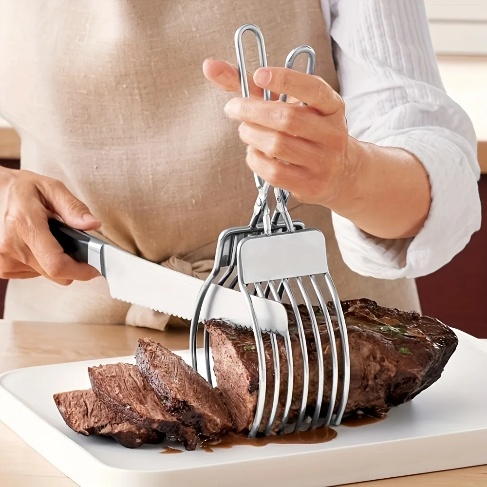 1個入りステンレス製BBQミートトング、頑丈で人間工学に基づ - Camping Cooking Meat のレビューと価格
