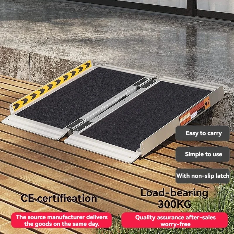 

Portable Foldable Ramp 300kg Capacity Vehicle Steps Stairs Easy Access Durable Mobility Aid
