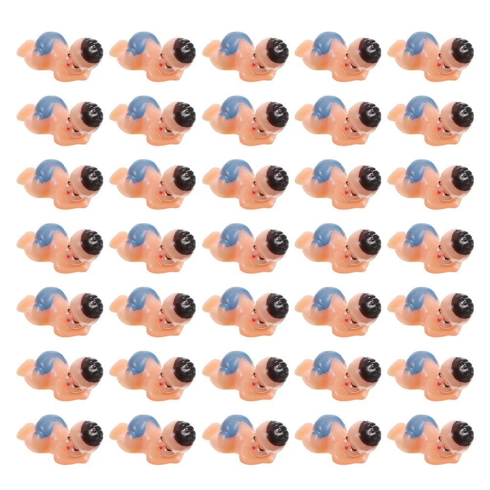 

50Pcs Shower Sleeping Infant Plastic Babies Party Decor Baby Shower Favors Adorable Mini Babies Miniature